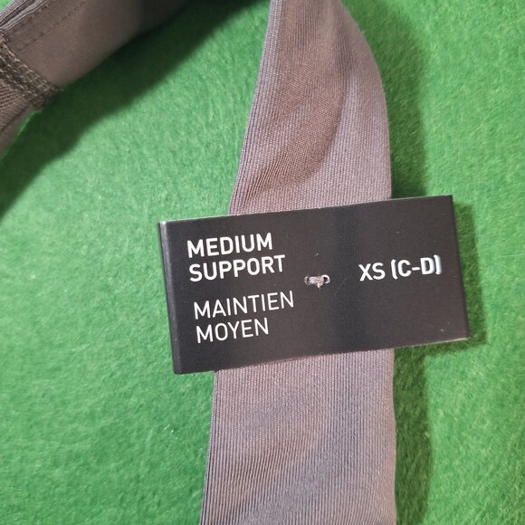 adidas Women’s Powerimpact Training Medium Support Sports Bra Charcoal Sz XS C/D - Picture 8 of 16